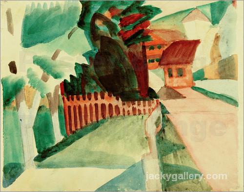 Village Road, August Macke painting
